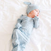 COPPER PEARL NEWBORN KNOTTED GOWN - LENNON