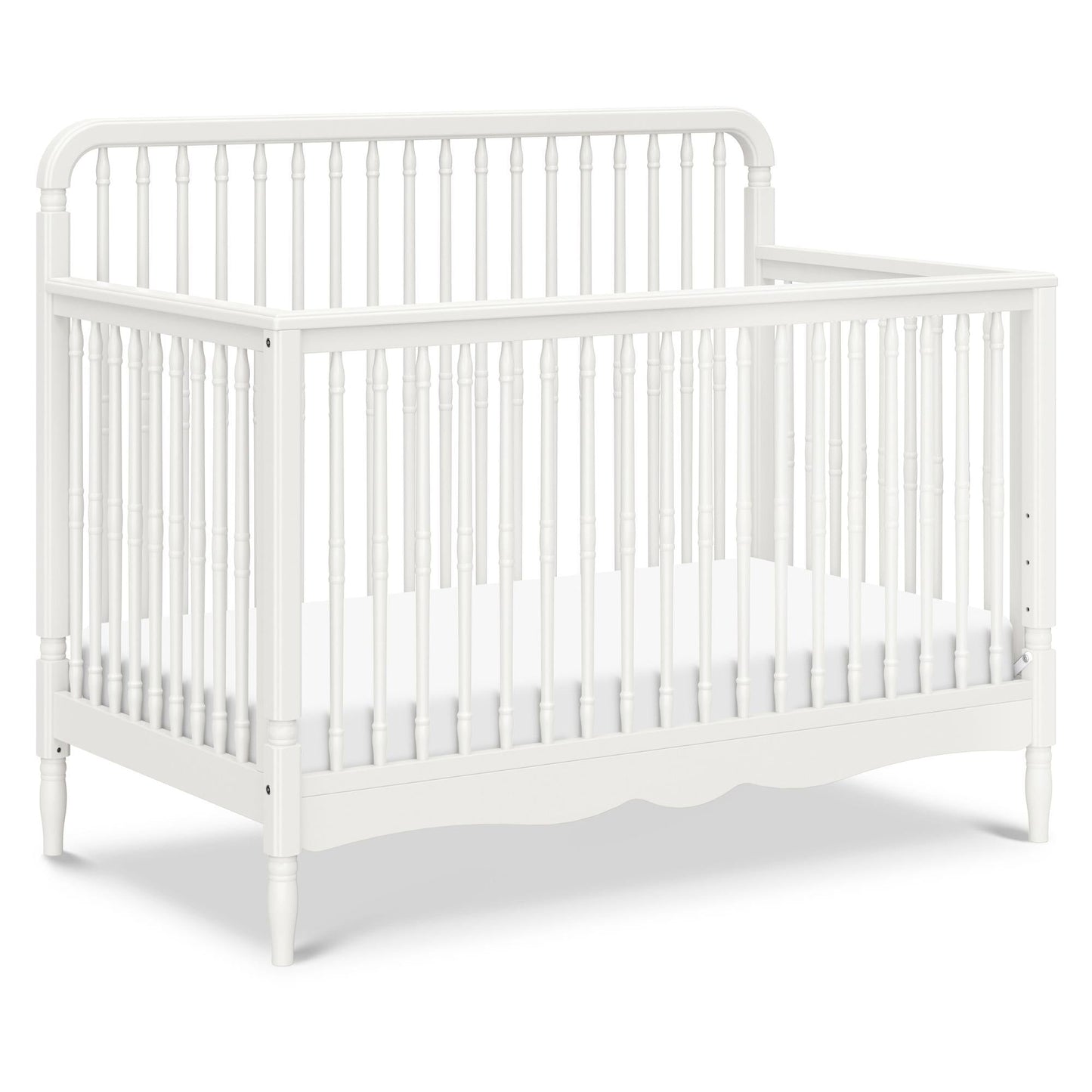 Liberty 4-in-1 Convertible Spindle Crib in Warm White