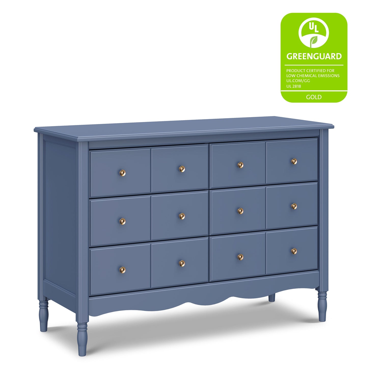 Liberty 6-Drawer Assembled Dresser in Cove Blue