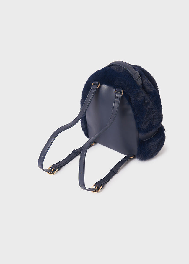 Abel & Lula Faux Fur Backpack Beige
