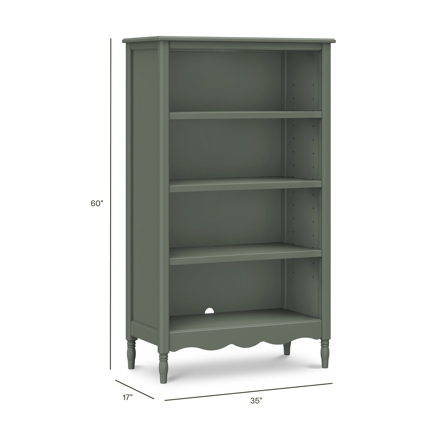 Liberty Assembled Bookcase in Warm White