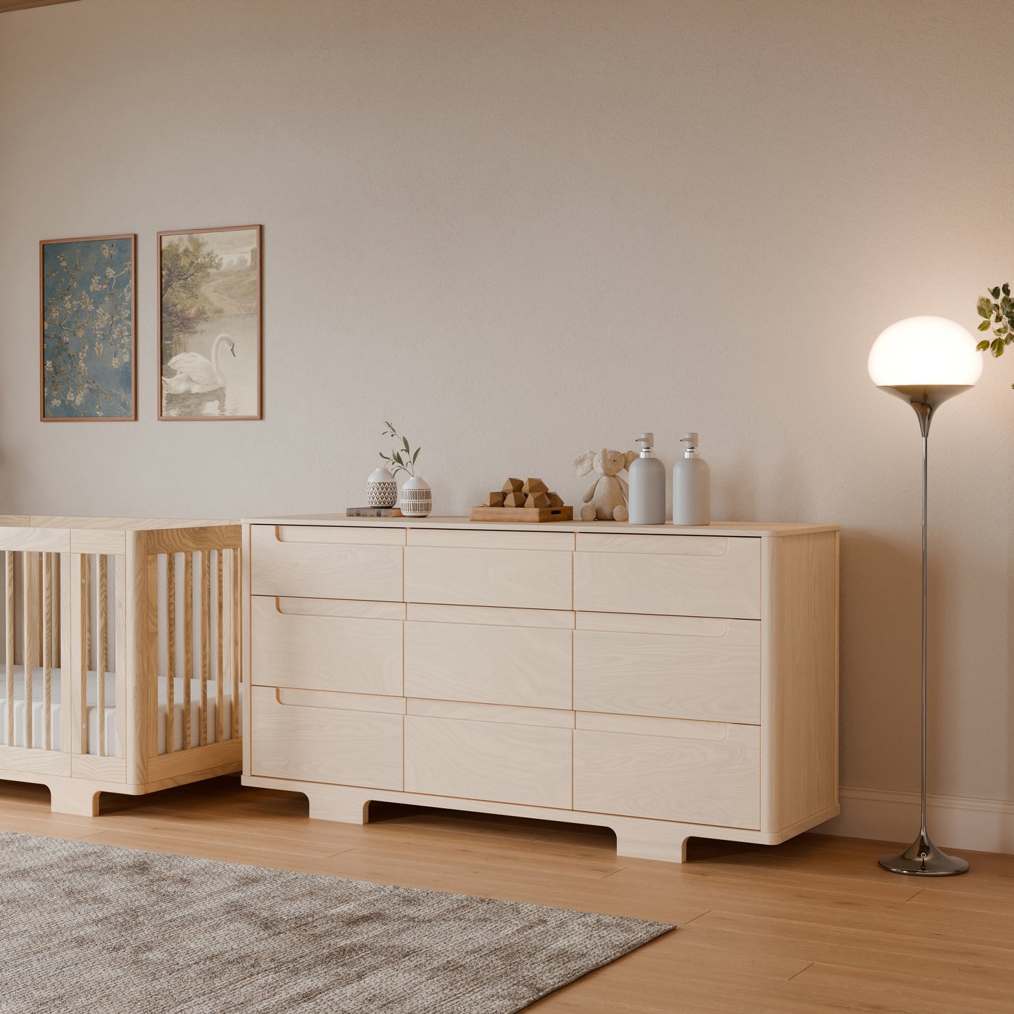 Yuzu 9-Drawer Dresser, Assembled in Natural Walnut
