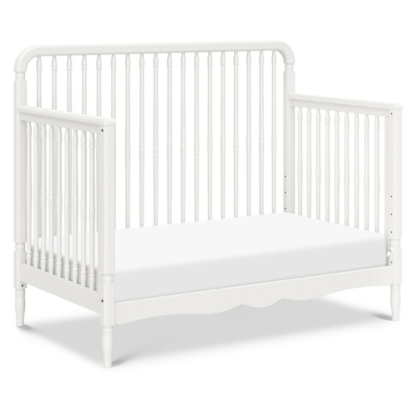 Liberty 4-in-1 Convertible Spindle Crib in Warm White