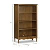 Liberty Assembled Bookcase in Warm White