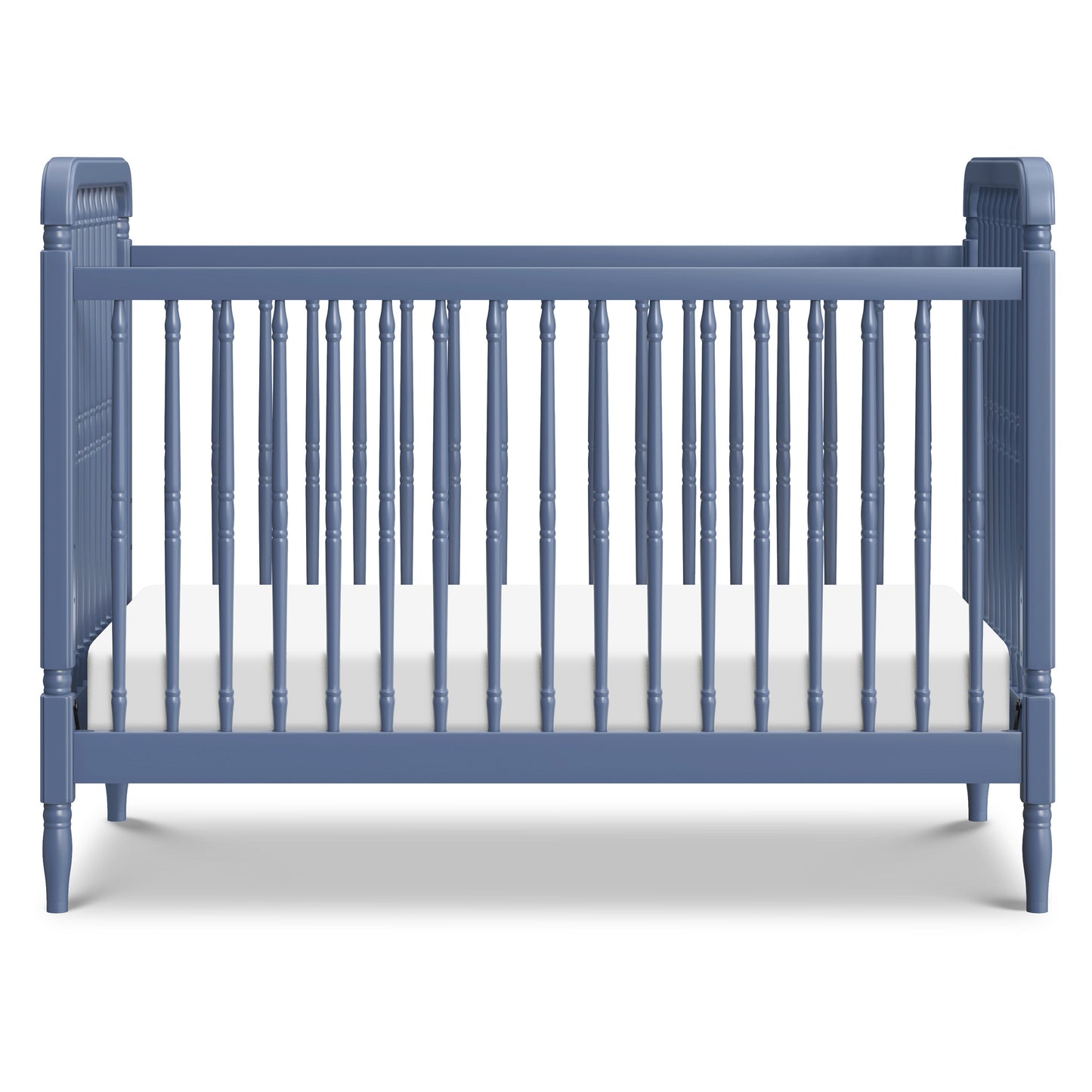 Liberty 3-in-1 Convertible Spindle Crib w/Toddler Bed Conversion Kit in Dusty Rose