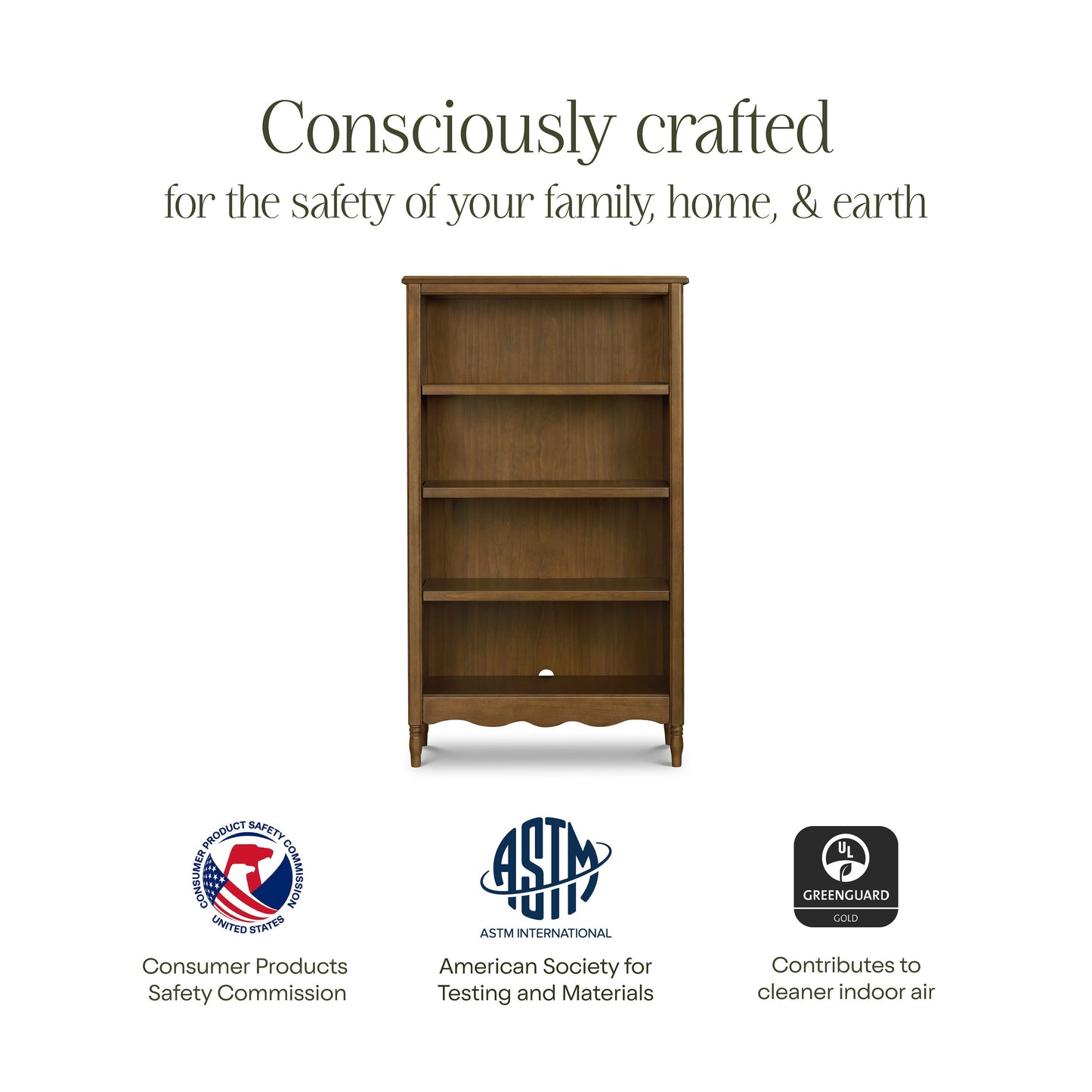 Liberty Assembled Bookcase in Warm White