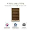 Liberty Assembled Bookcase in Warm White