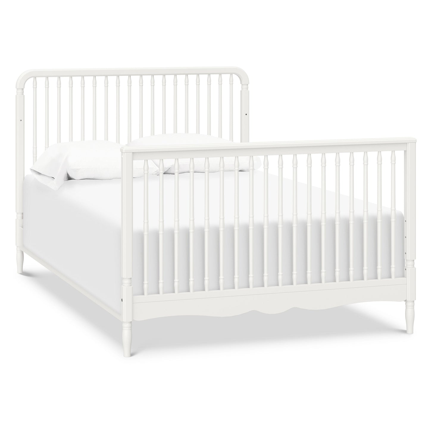 Liberty 4-in-1 Convertible Spindle Crib in Warm White