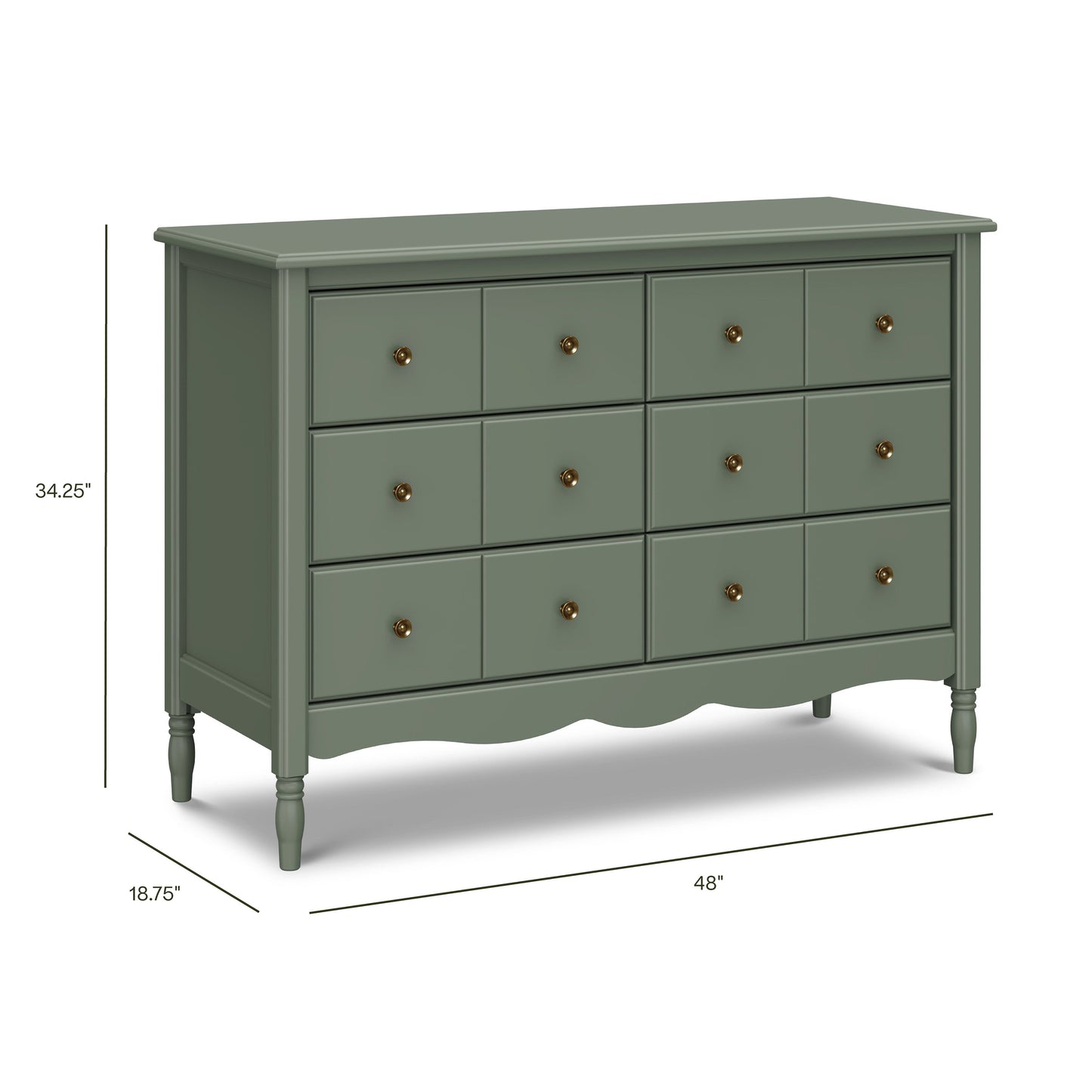Liberty 6-Drawer Assembled Dresser in Cove Blue