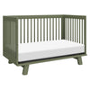 Hudson 3-in-1 Convertible Crib w/ToddlerBedConversionKit in White/Washed Natural