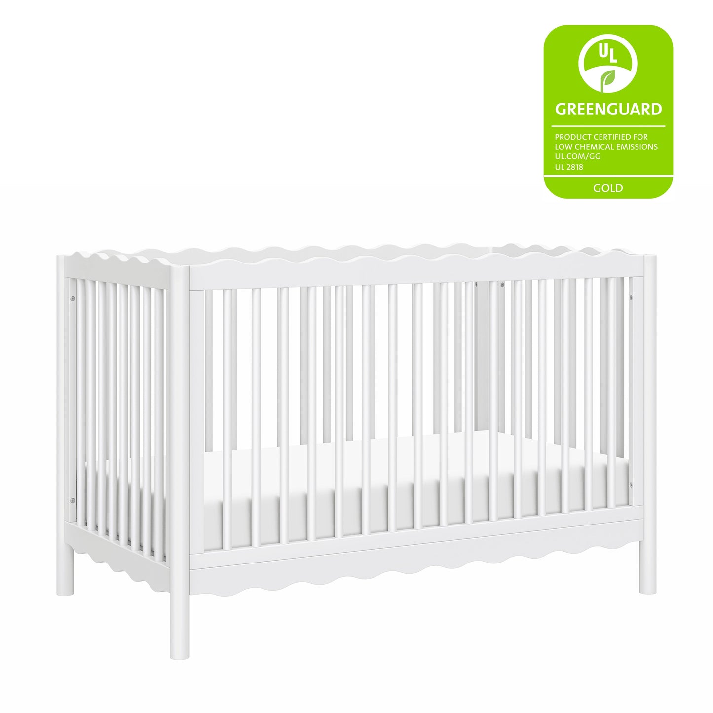 BABYLETTO SWELL 4-IN-1 CONVERTIBLE CRIB WITH TODDLER BED CONVERSION KIT