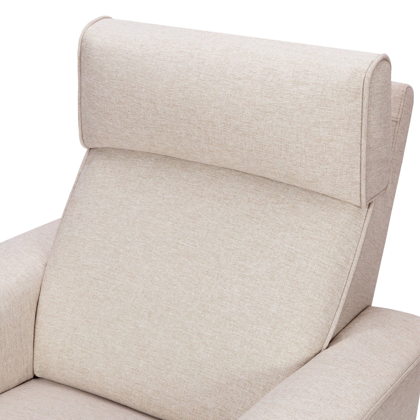 Willa Deluxe Power Glider Recliner w/Heat&Massage in Performance Beach Eco-Weave