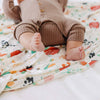 COPPER PEARL KNIT SWADDLE BLANKET - FARMSTEAD