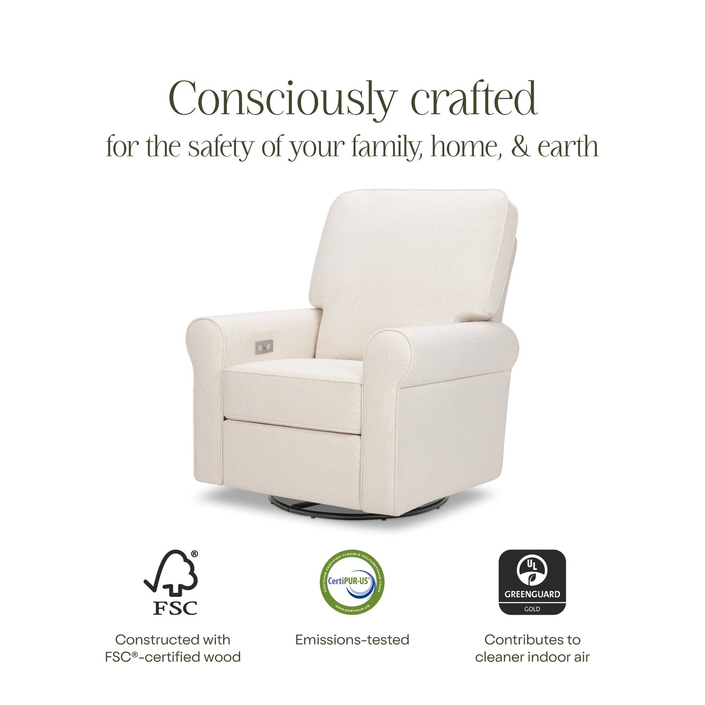 MONOGRAM BY NAMESAKE MONROE POWER RECLINER & SWIVEL GLIDER