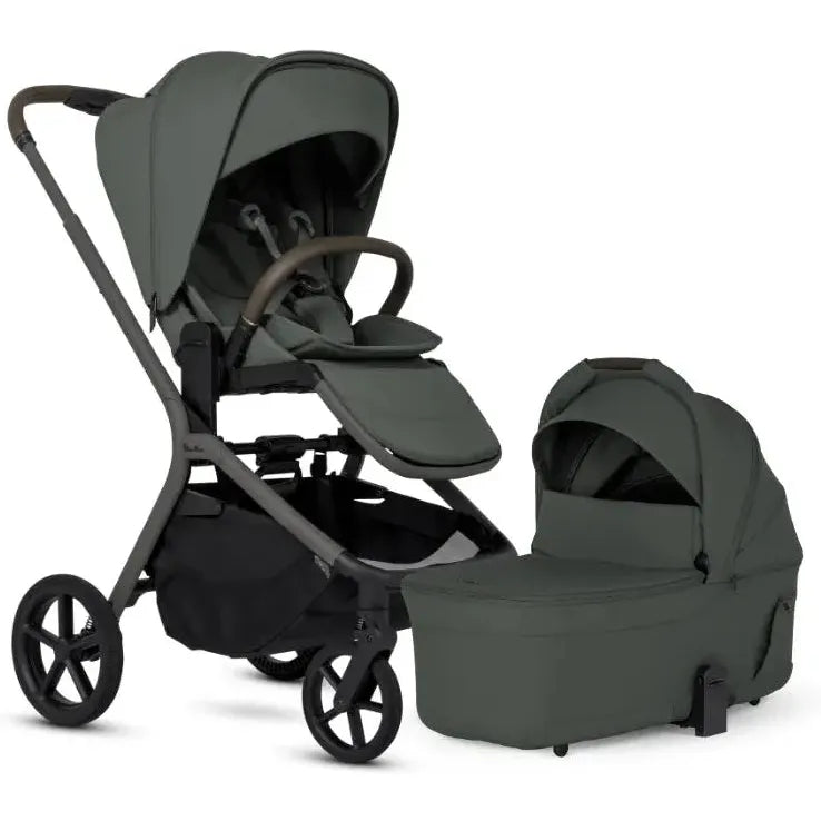 SILVER CROSS BREEZ COMPACT STROLLER + FOLDING BASSINET BUNDLE