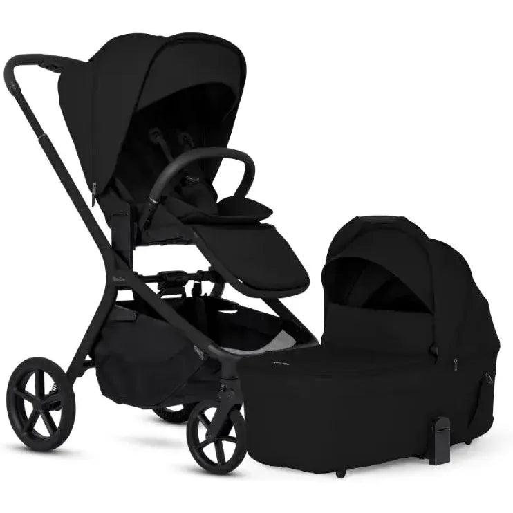 SILVER CROSS BREEZ COMPACT STROLLER + FOLDING BASSINET BUNDLE
