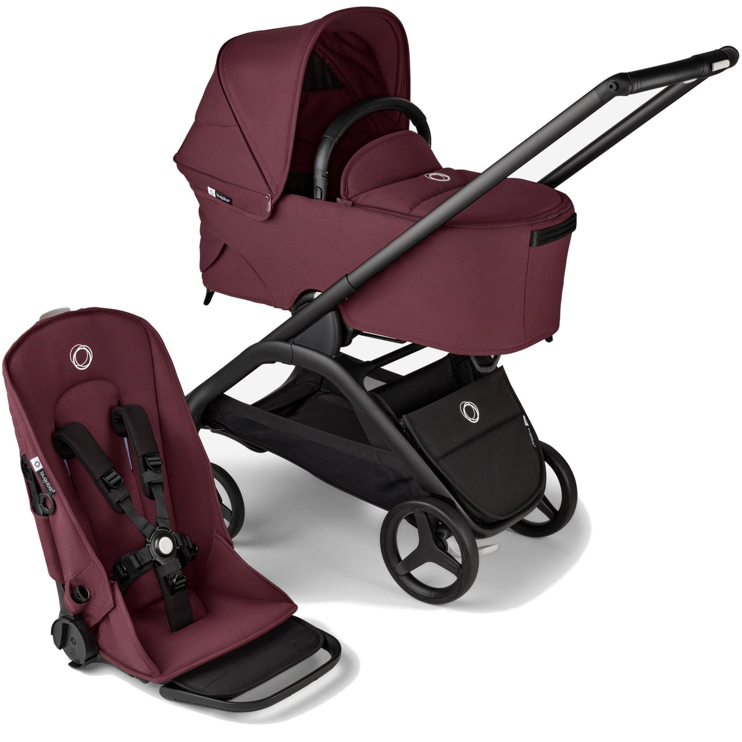 BUGABOO DRAGONFLY STROLLER + BASSINET