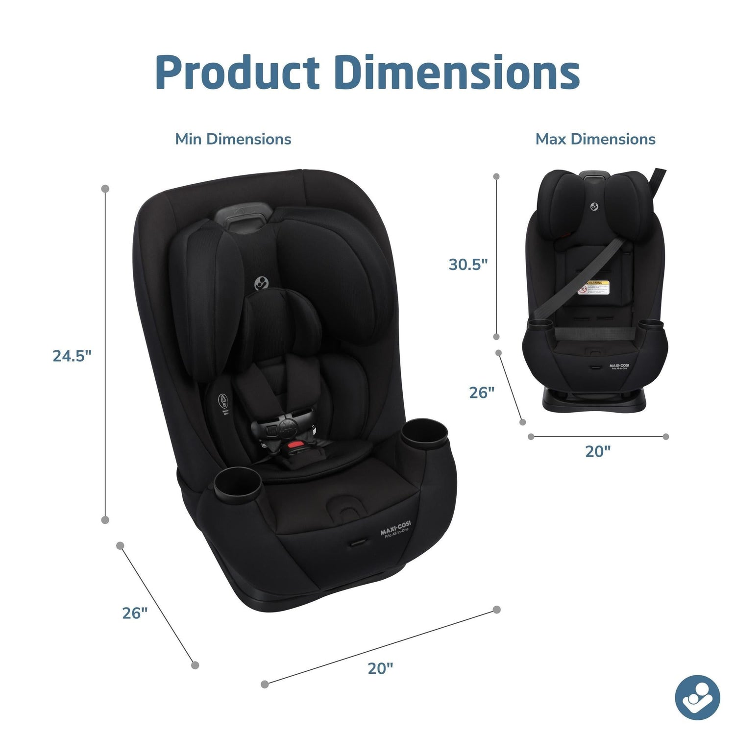 Maxi-Cosi Pria All-in-One Convertible Car Seat Seascape