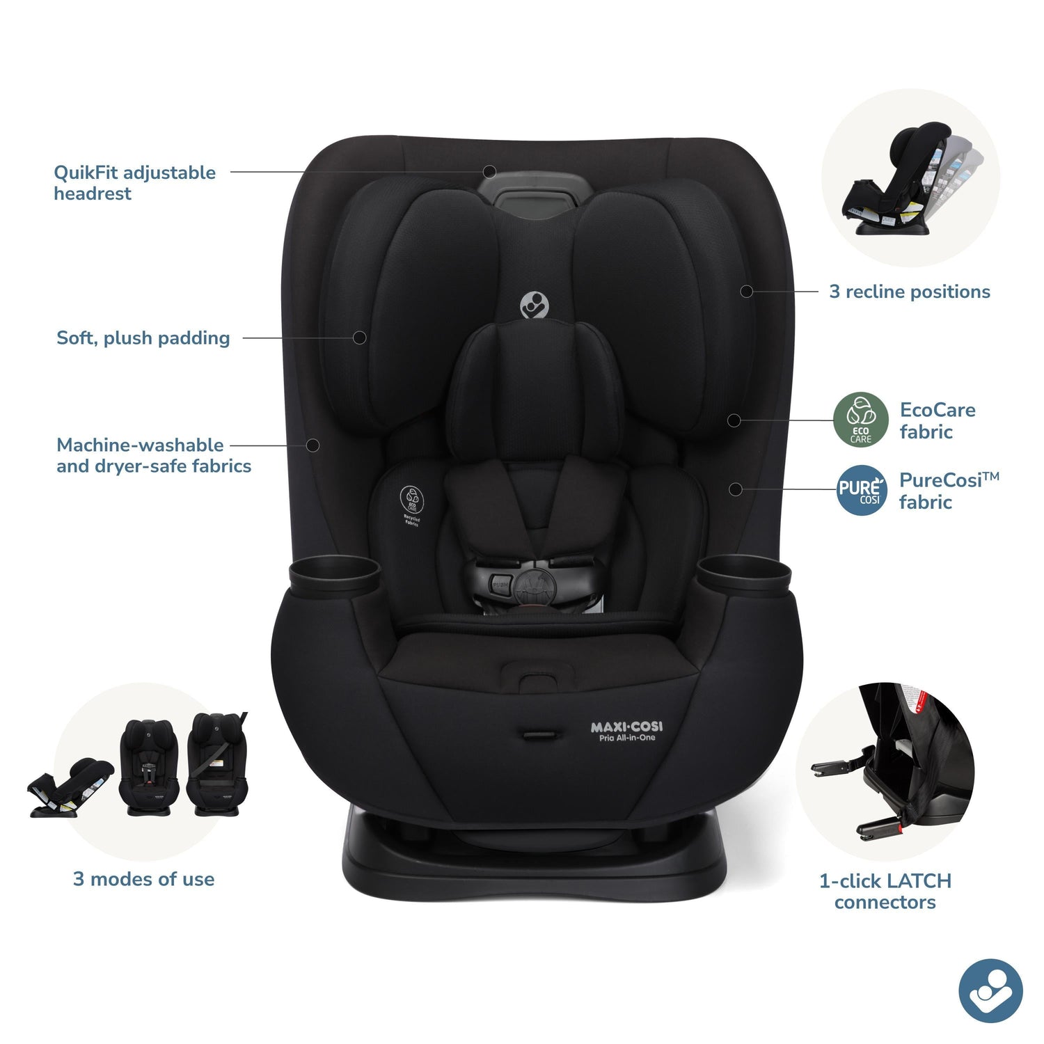 maxi cosi all in one vs 3 in 1 MAXI-COSI PRIA ALL-IN-ONE CONVERTIBLE CAR SEAT – Buttercup Baby Co