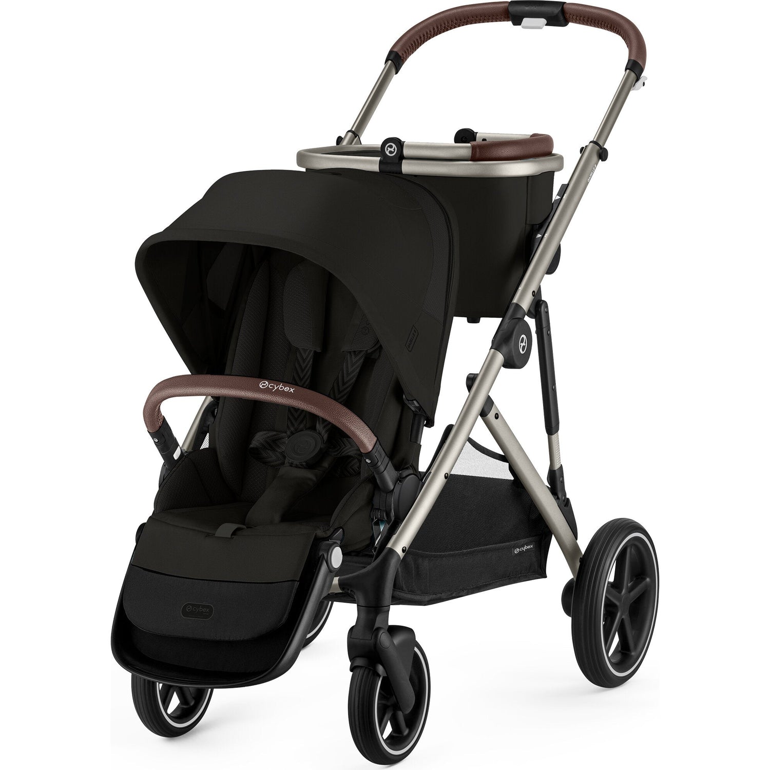 cybex gazelle tandem Cybex Gazelle S Stroller Taupe Frame with Stormy Blue Seat