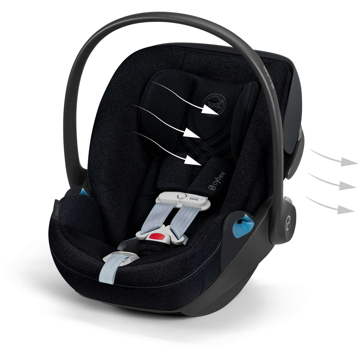 Cloud T Comfort Extend Infant Car Seat with SensorSafe - Sepia Black