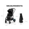 CYBEX E-GAZELLE S ELECTRONIC ASSIST SINGLE-TO-DOUBLE STROLLER