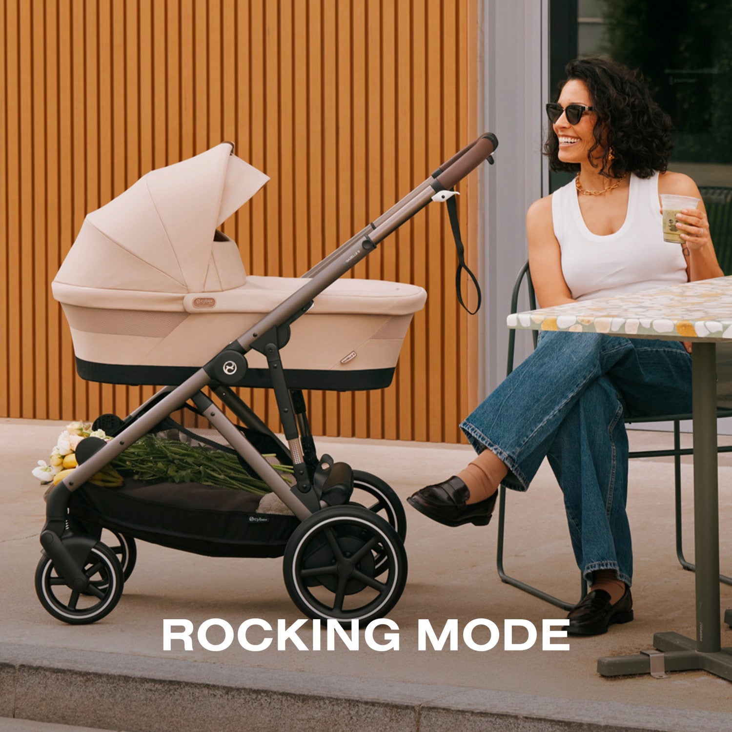 cybex gazelle s Cybex e-Gazelle S Electronic Assist Stroller, Silver Frame/Ocean Blue