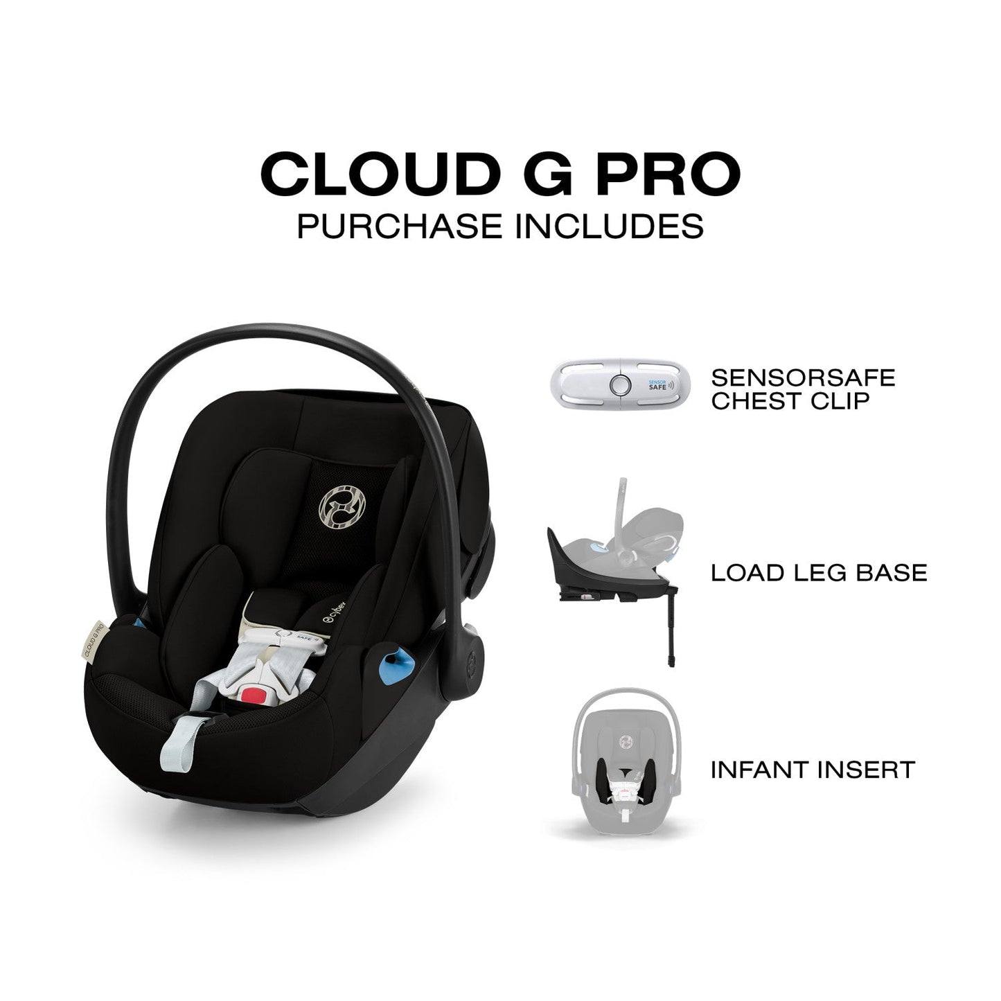 CYBEX CLOUD G PRO COMFORT EXTEND INFANT CAR SEAT