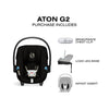 CYBEX ATON G2 INFANT CAR SEAT + LOAD LEG BASE