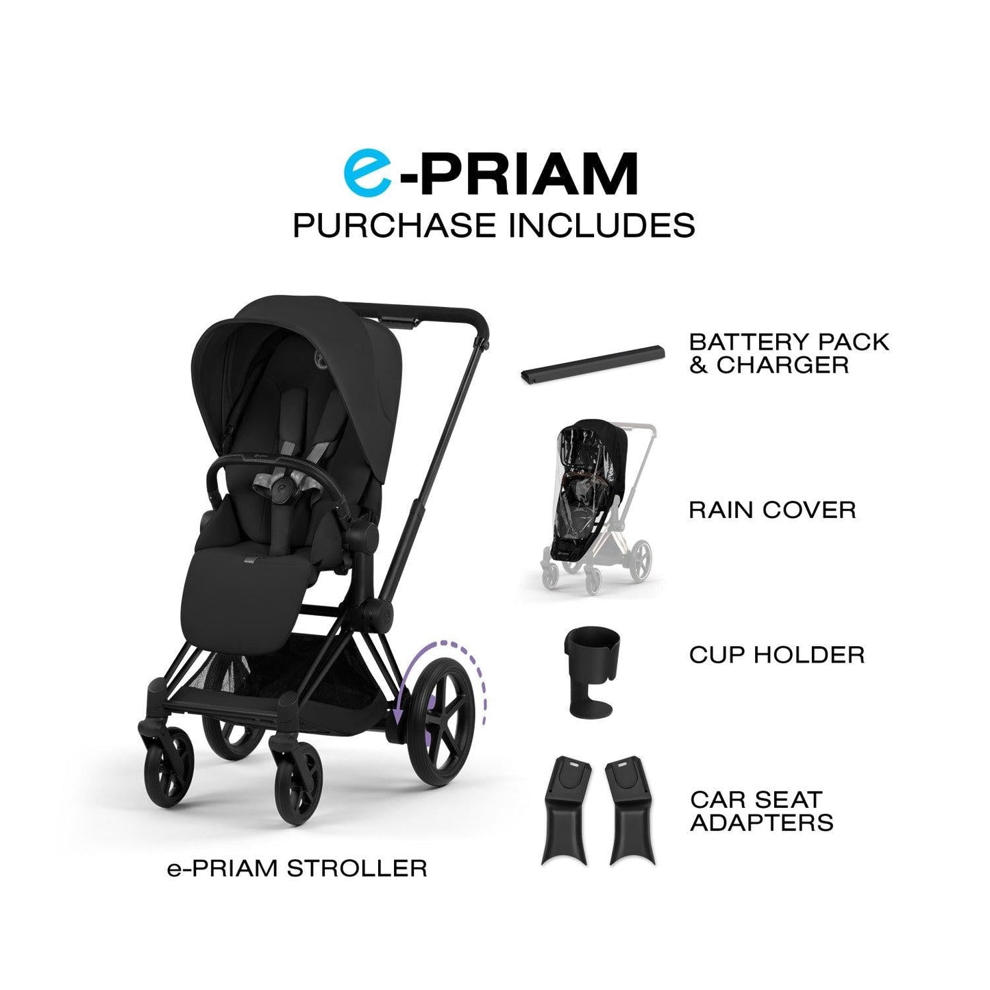 CYBEX E-PRIAM STROLLER | COMFORT COLLECTION