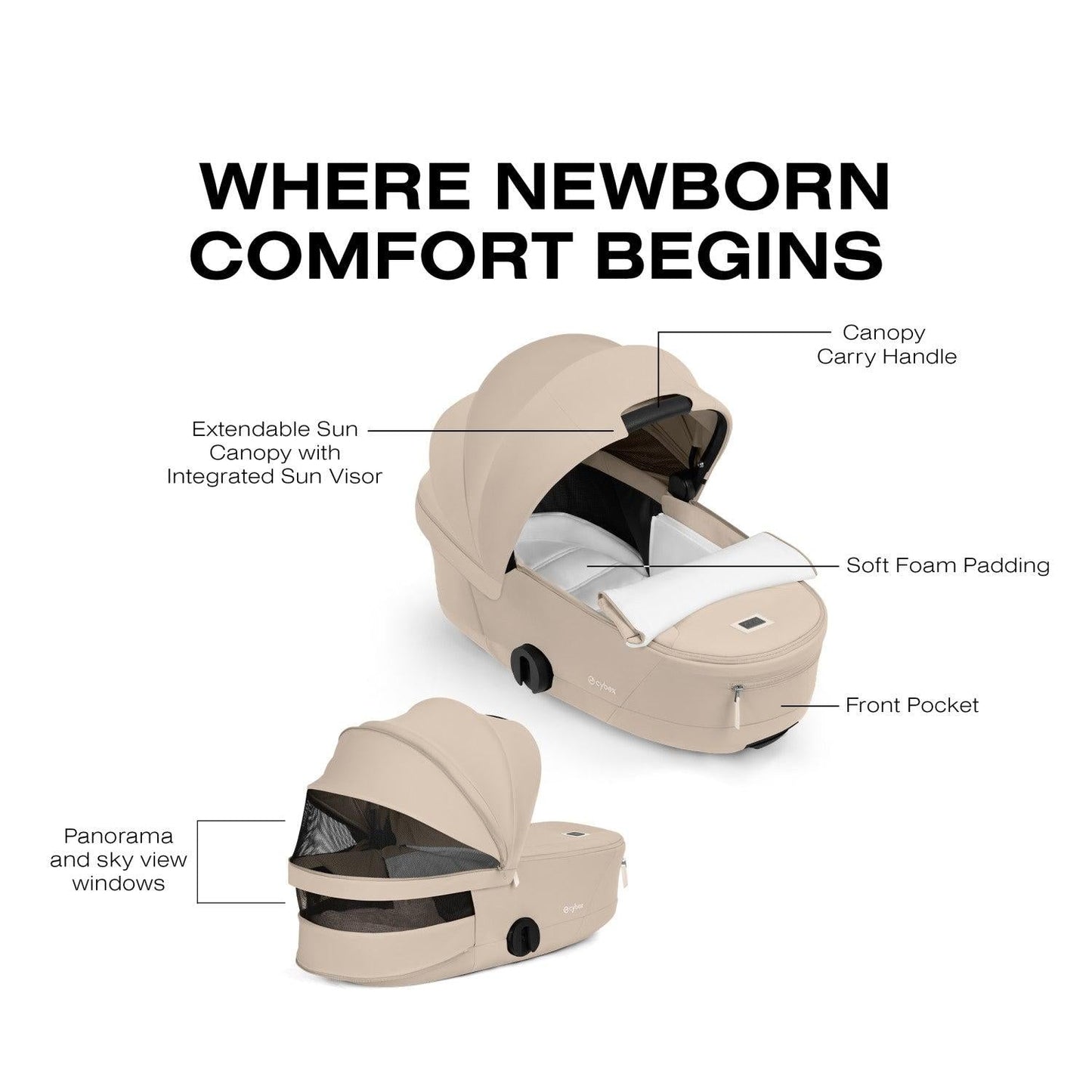 CYBEX MIOS/COYA FOLD LUX CARRY COT