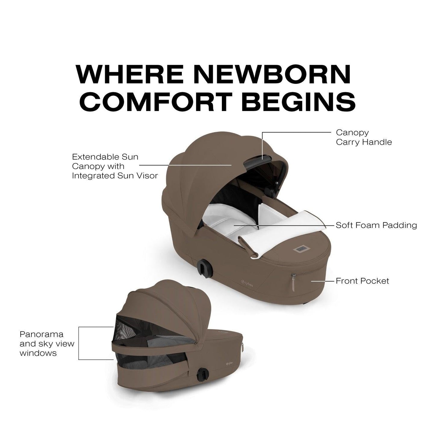 CYBEX PRIAM FOLD LUX CARRY COT | COMFORT COLLECTION