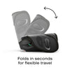 Solution G2 Folding Travel High-Back Booster - Moon Black