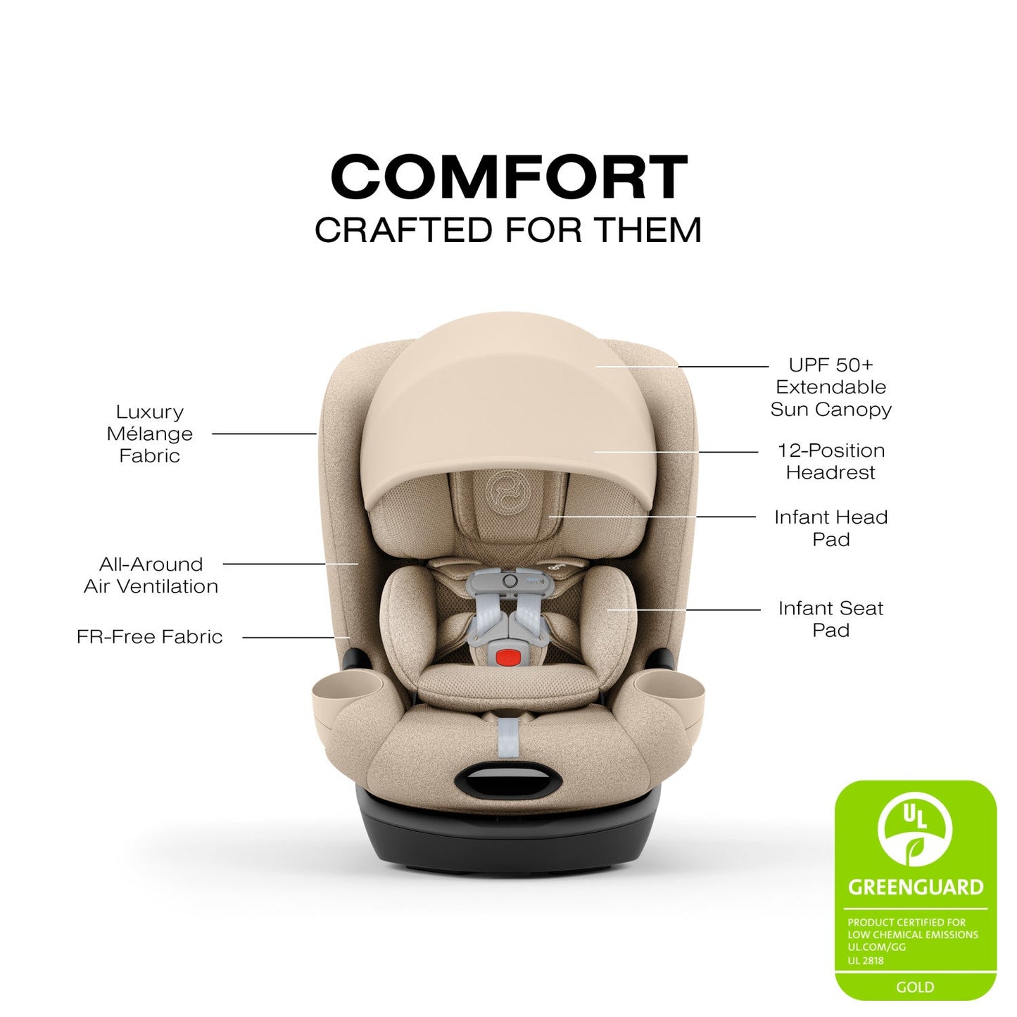 CYBEX CALLISTO T 360 ROTATING ALL-IN-ONE CONVERTIBLE CAR SEAT