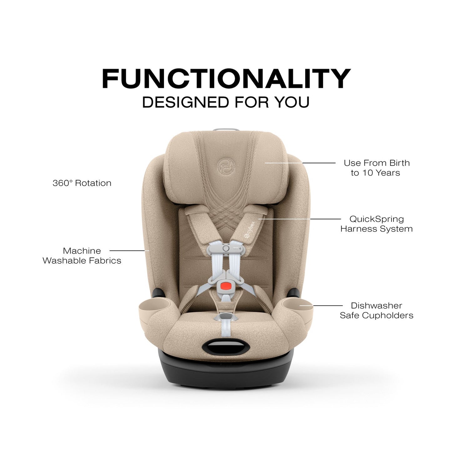 CYBEX CALLISTO T 360 ROTATING ALL-IN-ONE CONVERTIBLE CAR SEAT