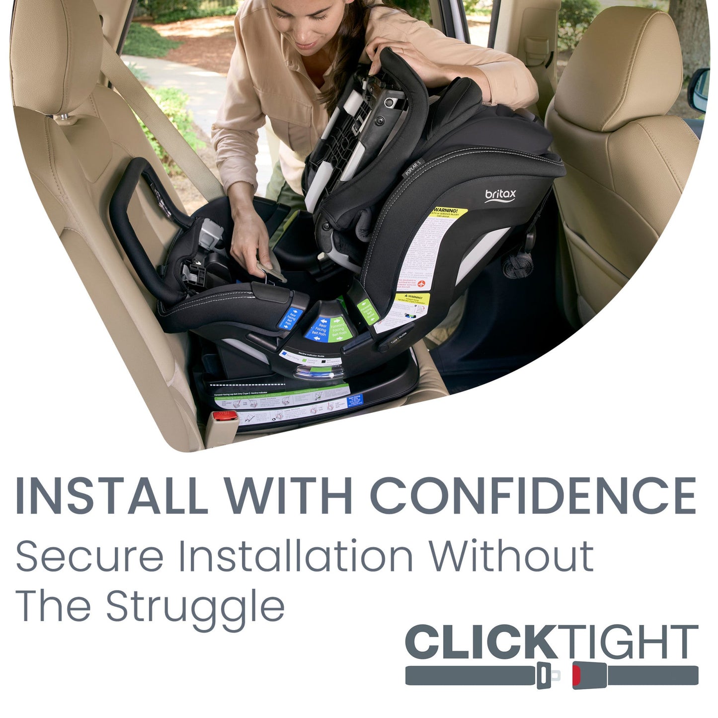 BRITAX POPLAR S CONVERTIBLE 2-IN-1 CAR SEAT WITH CLICKTIGHT