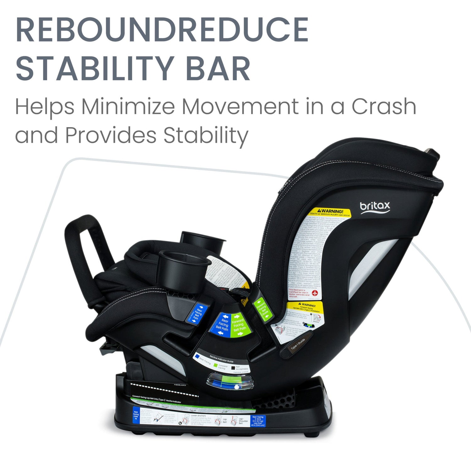 britax recline position BRITAX POPLAR S CONVERTIBLE 2-IN-1 CAR SEAT WITH CLICKTIGHT – Buttercup Baby Co