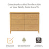 Sprout 6-Drawer Double Dresser in Honey
