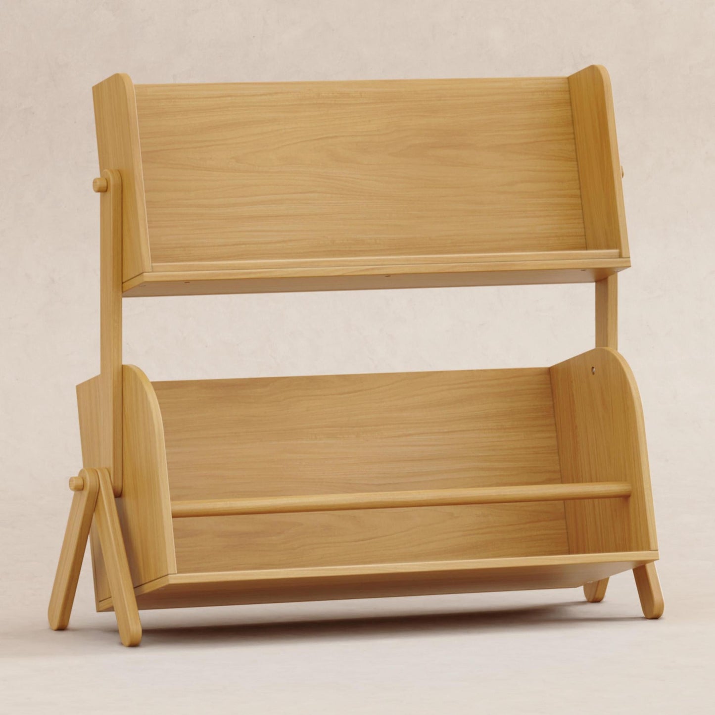 Tally Storage and Bookshelf in Washed Natural