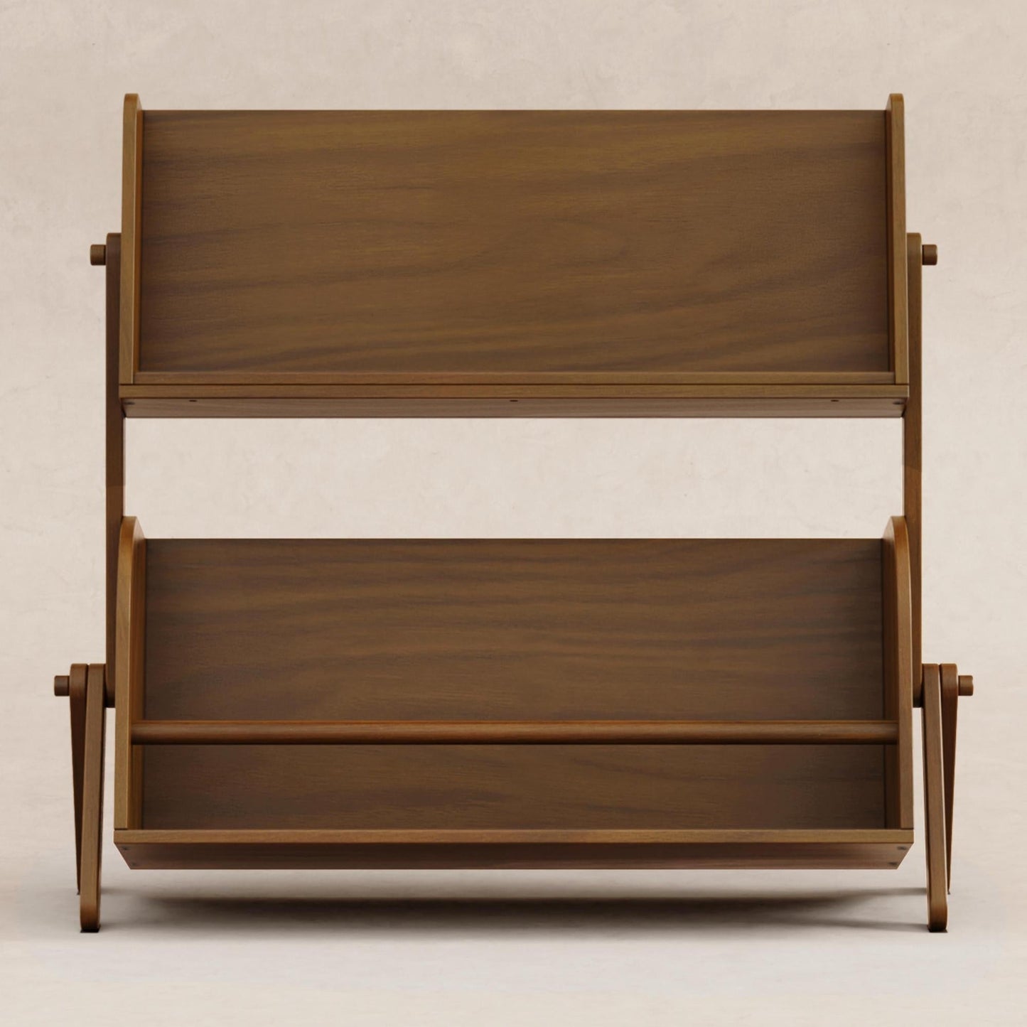 Tally Storage and Bookshelf in Washed Natural