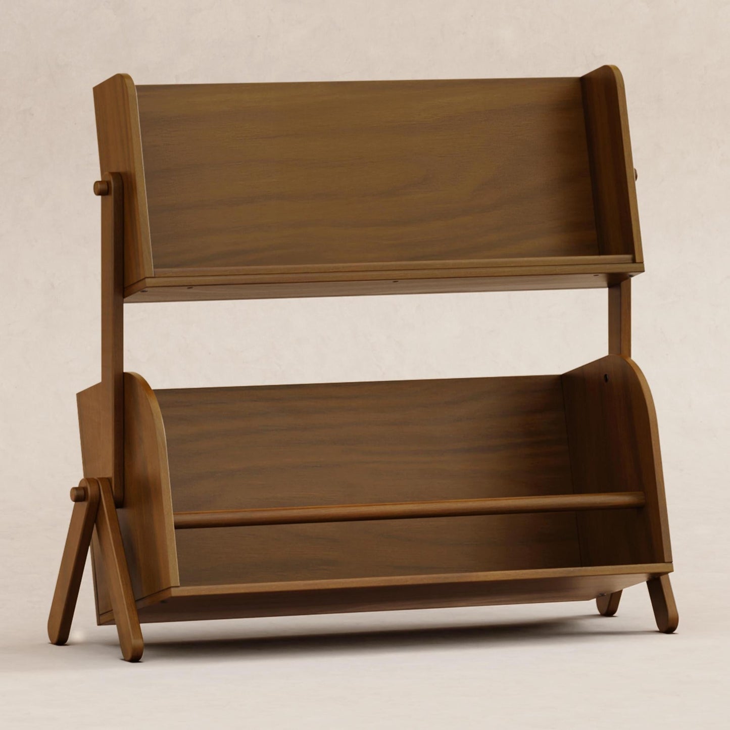 Tally Storage and Bookshelf in Washed Natural