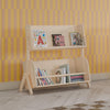 Tally Storage and Bookshelf in Washed Natural