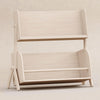 Tally Storage and Bookshelf in Washed Natural