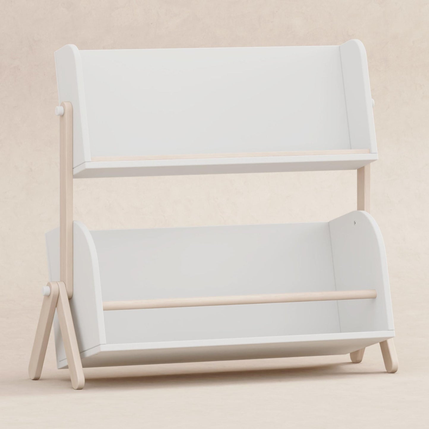 Tally Storage and Bookshelf in Washed Natural