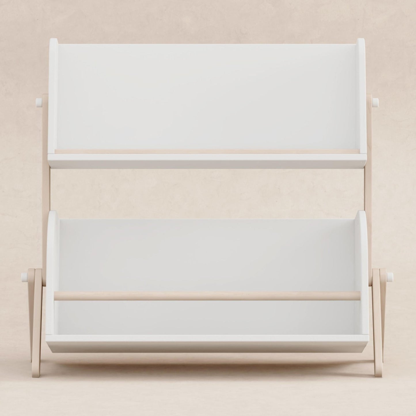 Tally Storage and Bookshelf in Washed Natural