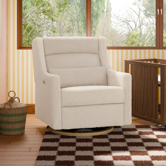 BABYLETTO KIWI PLUS CHAIR AND A HALF POWER RECLINER & SWIVEL GLIDER WITH POWER ADJUSTABLE HEADREST AND USB PORT