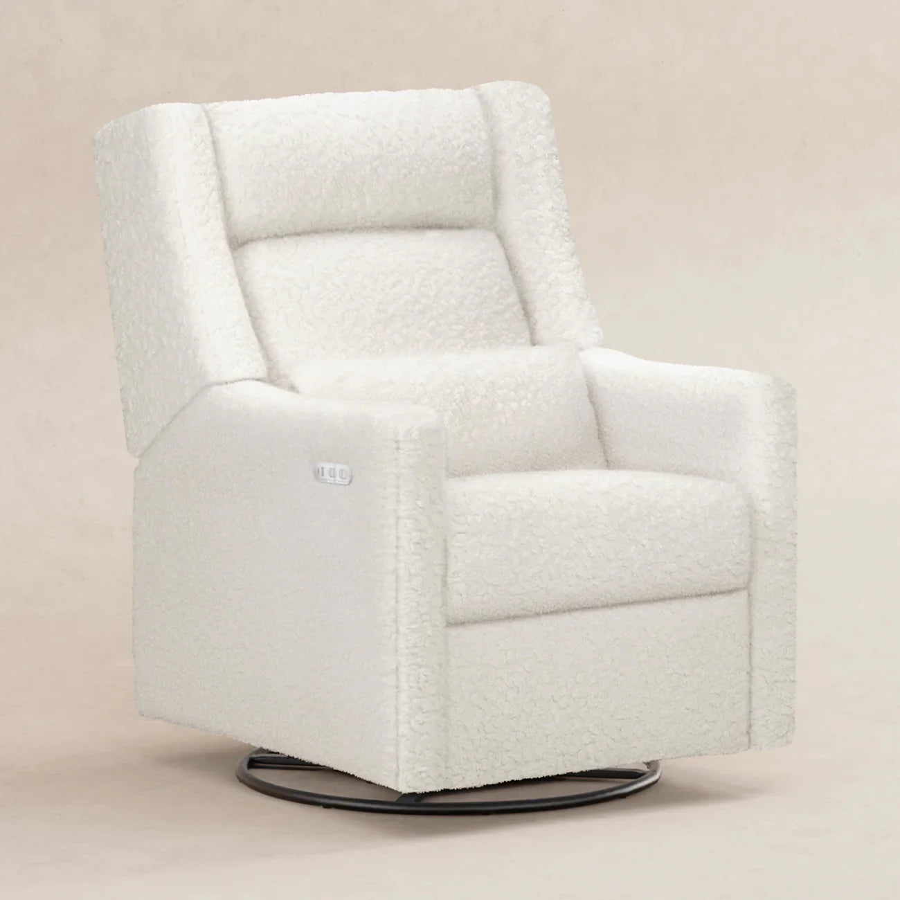 Kiwi Plus Power Glider Recliner w/ Power Headrest in Performance Beach Eco-Weave