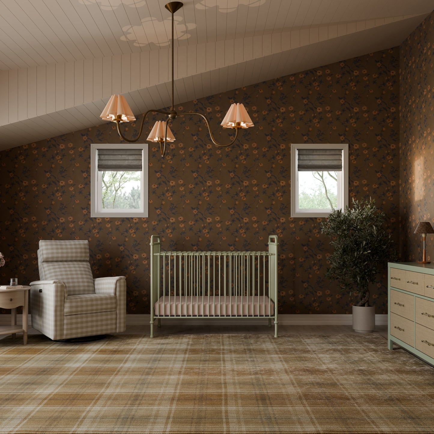 Abigail 3-in-1 Convertible Crib in Heirloom Sage