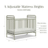 Abigail 3-in-1 Convertible Crib in Heirloom Sage