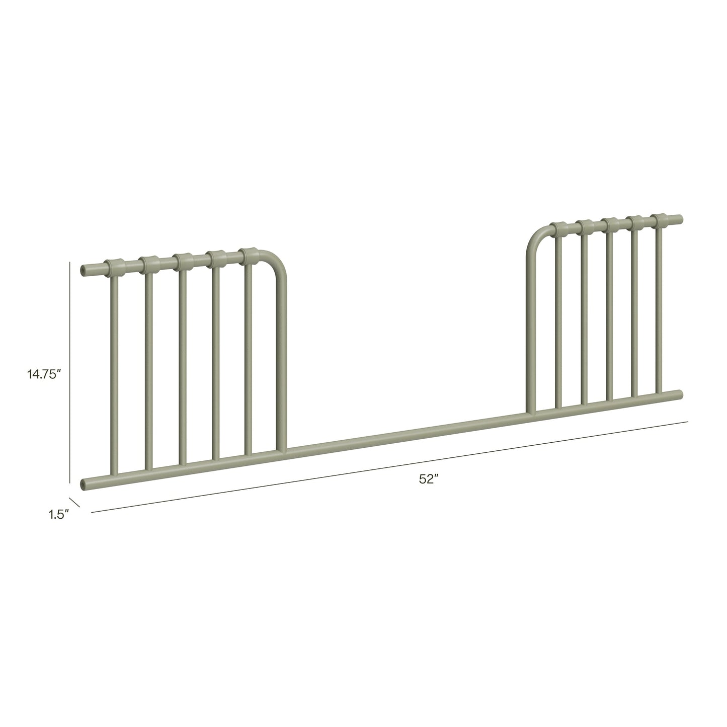 Toddler Bed Conversion Kit for Abigail and Winston in Heirloom Sage